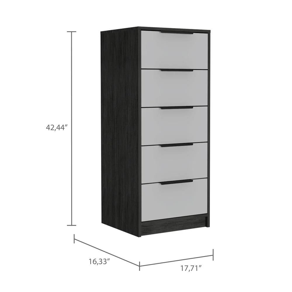 White 5 Drawer Dresser L949912