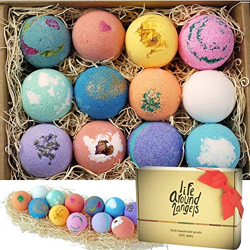 12 Bath Bombs Gift Set Shea & Coco Butter Handmade Z961161