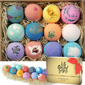 12 Bath Bombs Gift Set Shea & Coco Butter Handmade Z961161