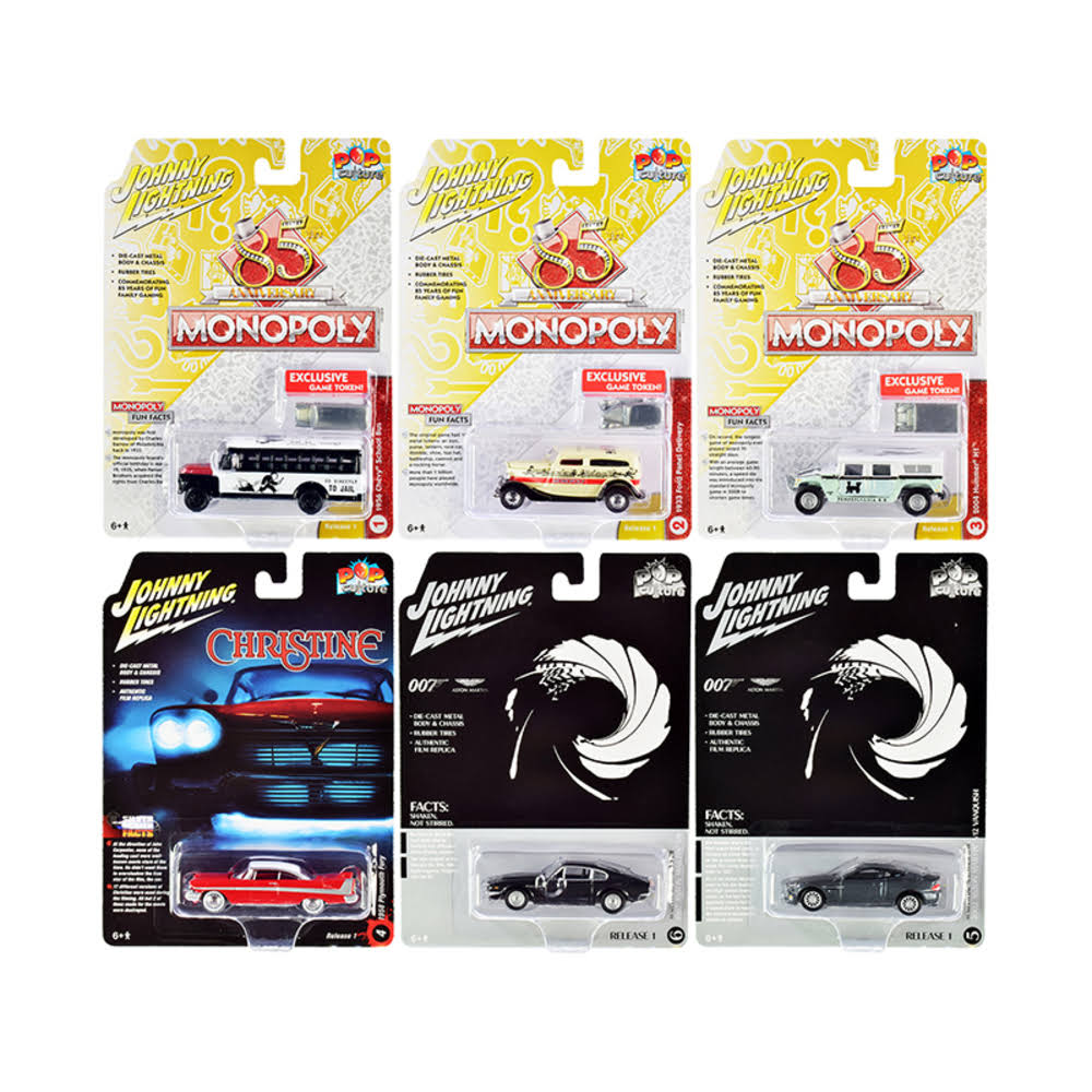 Set of 6 1/64 Diecast Model Cars Z88170