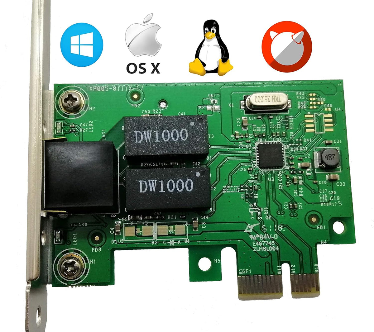 Gigabit PCI Express Ethernet Network Interface Card with Low Profile Bracket, Pack of 2 K3634