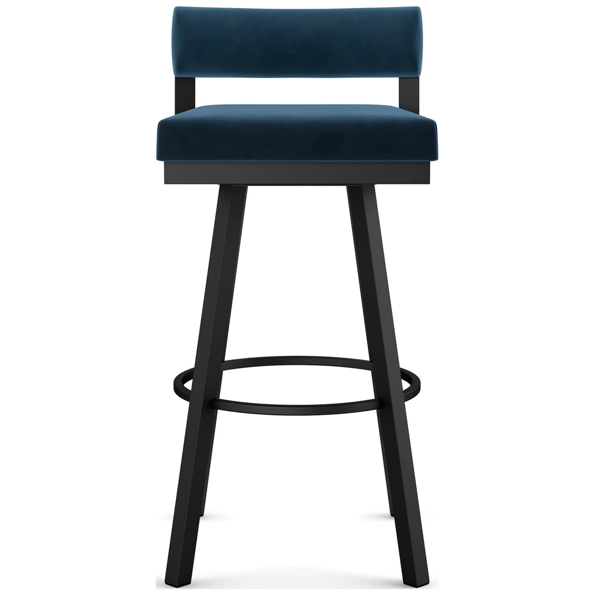 Dark Blue Velvet Swivel Counter Stool K84013