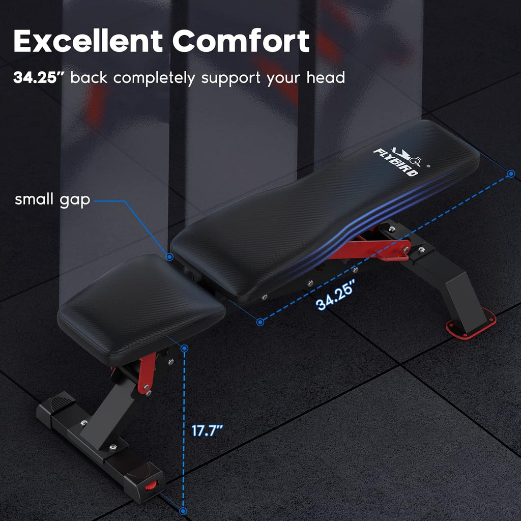1100LBS Adjustable Weight Bench M55244