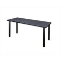 66 X 24 In. Grey Black Training Table N2242