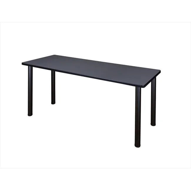 66 X 24 In. Grey Black Training Table N2242
