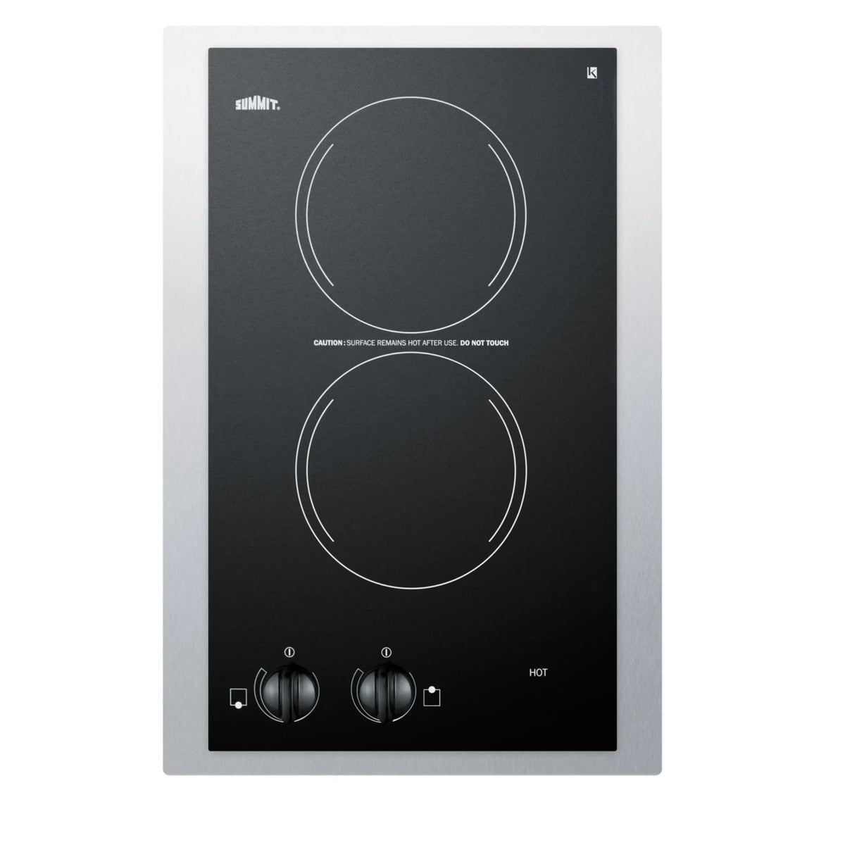 15" Wide 115V 2-Burner Radiant Cooktop M616897