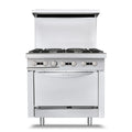 36 Commercial Gas Range Stove with 6 Burner 4.8 Cu.Ft Oven R534
