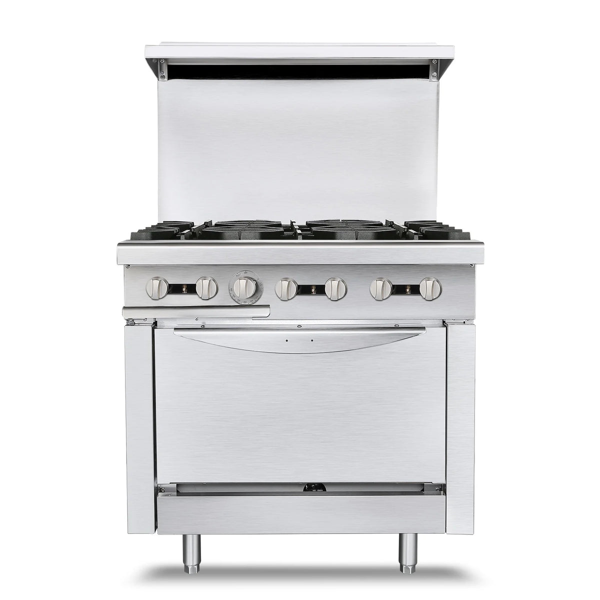 36 Commercial Gas Range Stove with 6 Burner 4.8 Cu.Ft Oven R534