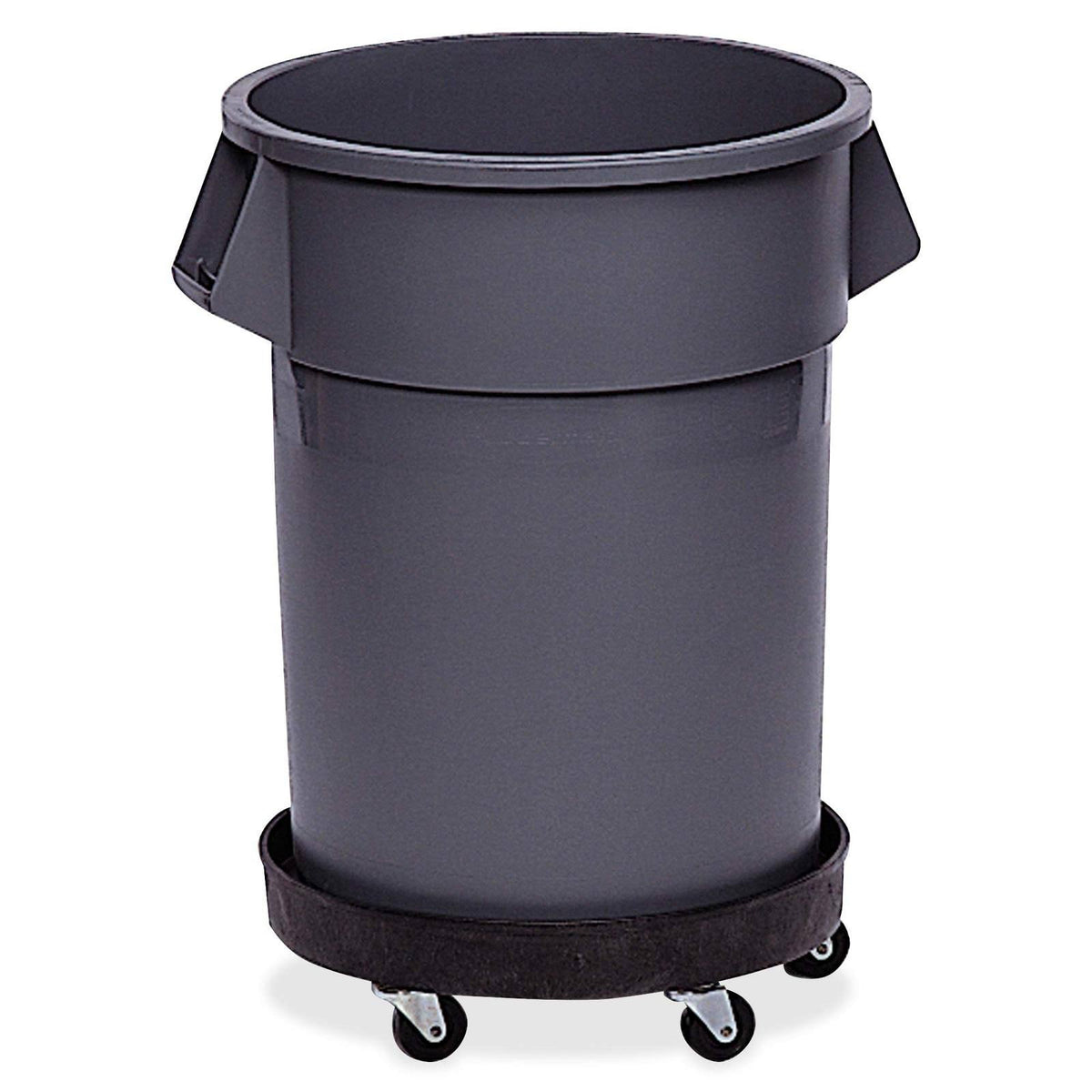 Round Plastic Trash Can Dolly with 500 lb Capacity J84697