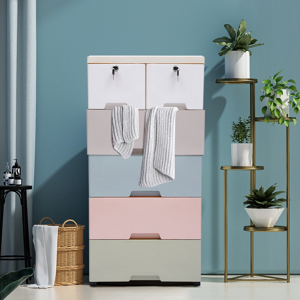 6 Drawer Storage Cabinet with Lock H257581