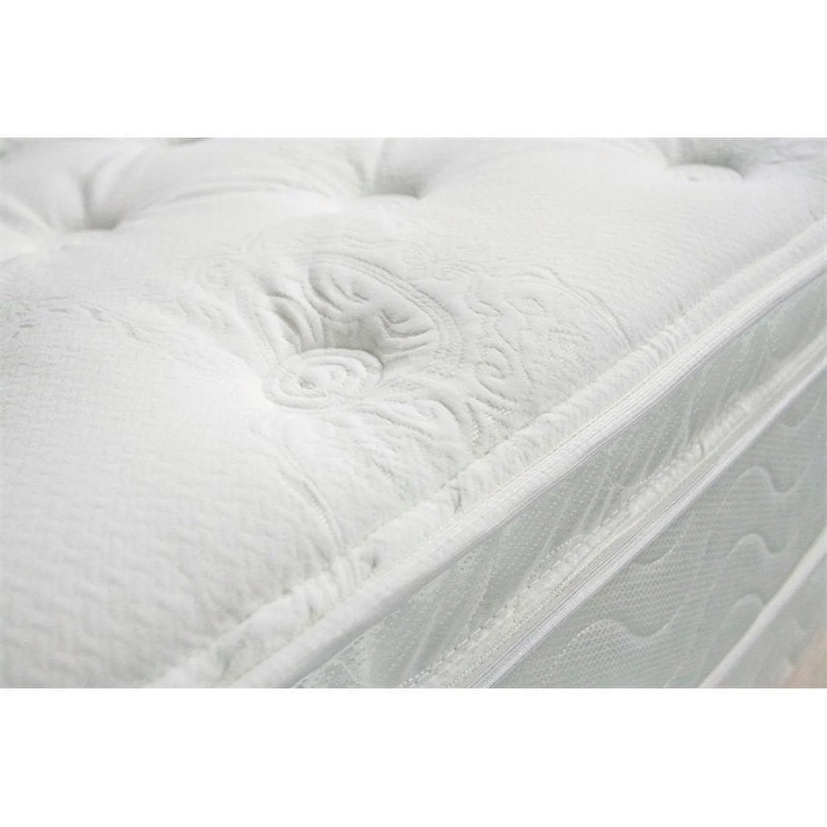 White Quilted Euro Top Queen Mattress B14500