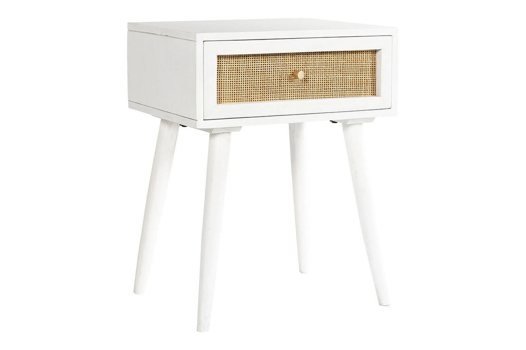 White 1-Drawer Nightstand V123
