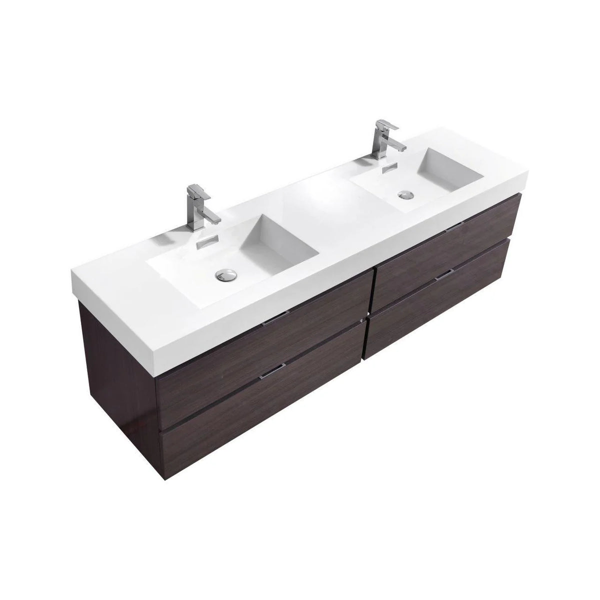 80 in. Double Sink Wall Mount Bathroom Vanity N238