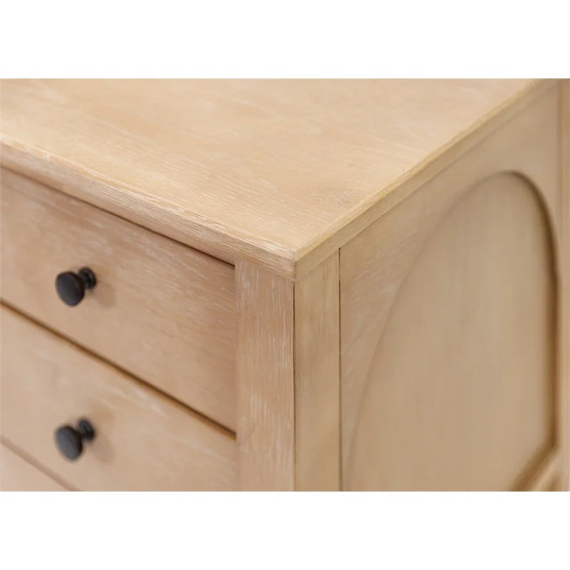 Light Brown Wood File Drawer F191