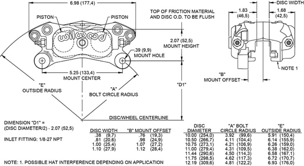 Caliper-Forged DynaliteI 1.38in Pistons 1.00in Disc L60501