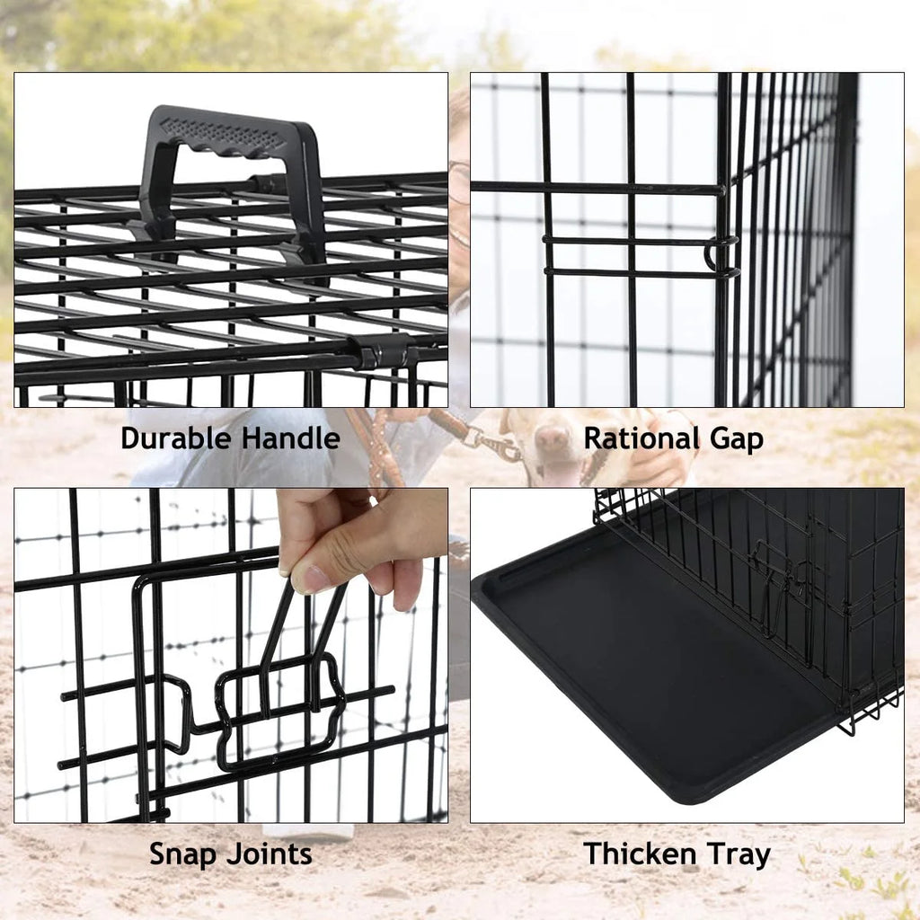 48 inch Double-Door Dog Cage M97812