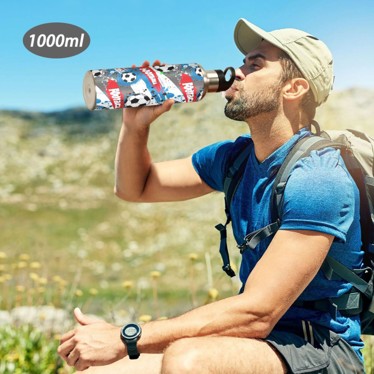 20 oz Insulated Stainless Steel Water Bottle with Straw Lid K3199
