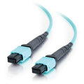 5M MPO to MPO Fiber Array Cable OM4 Plenum Rated Aqua I9157