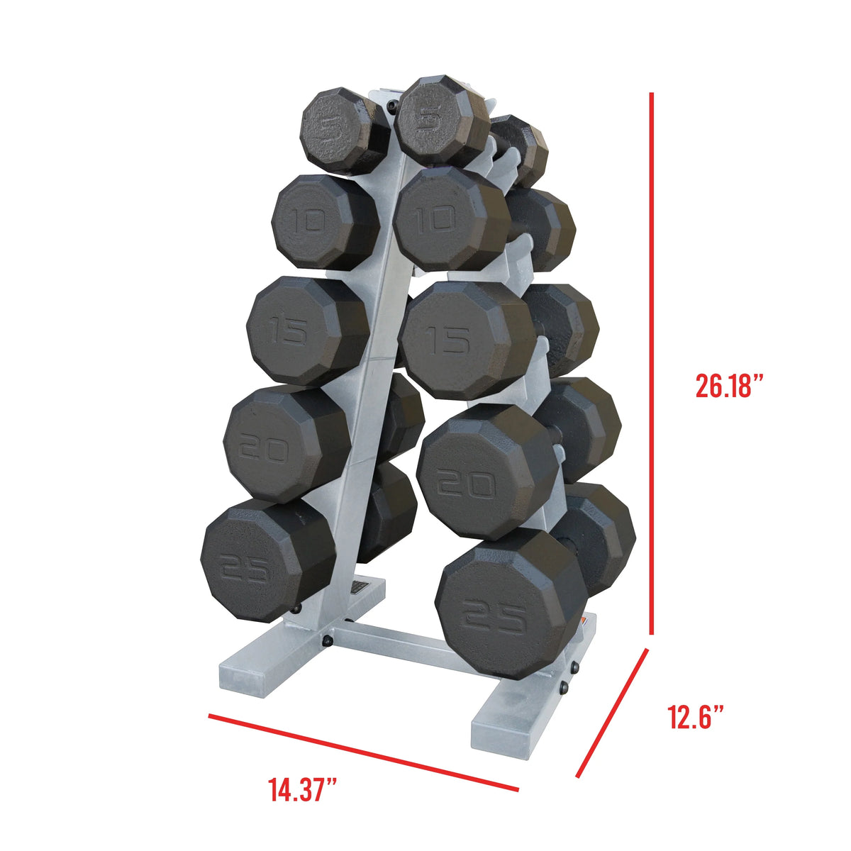 150 Lbs. Dumbbells Set with Rack X981