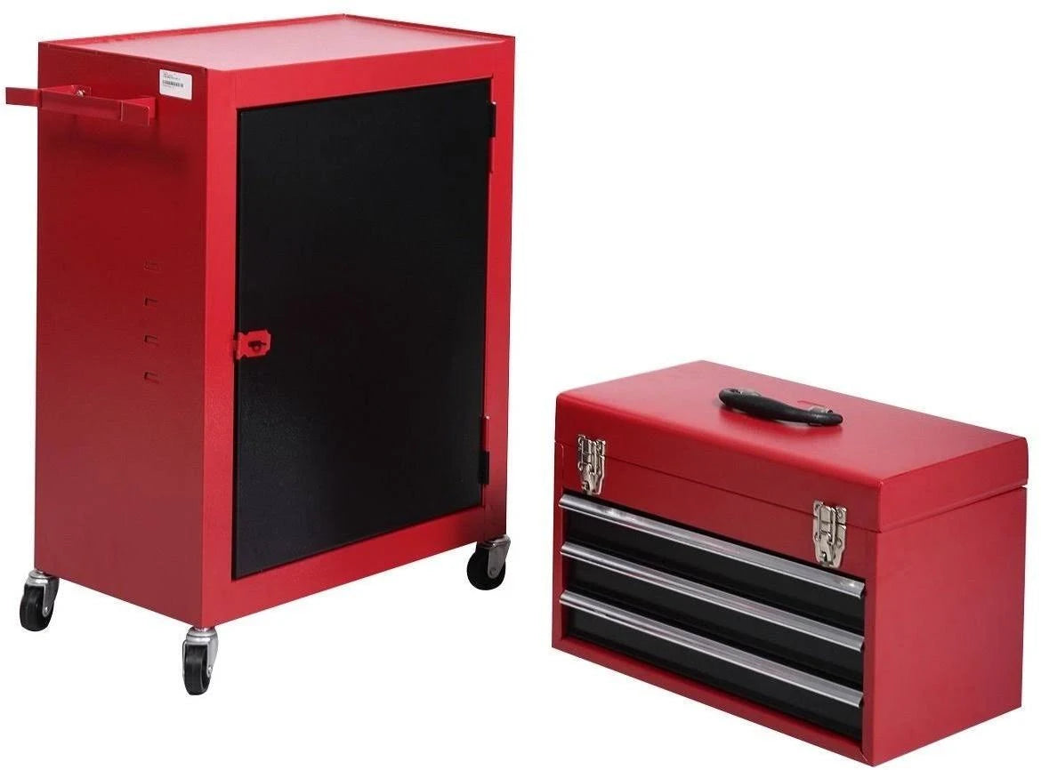 2pc Rolling Garage Toolbox Organizer O108