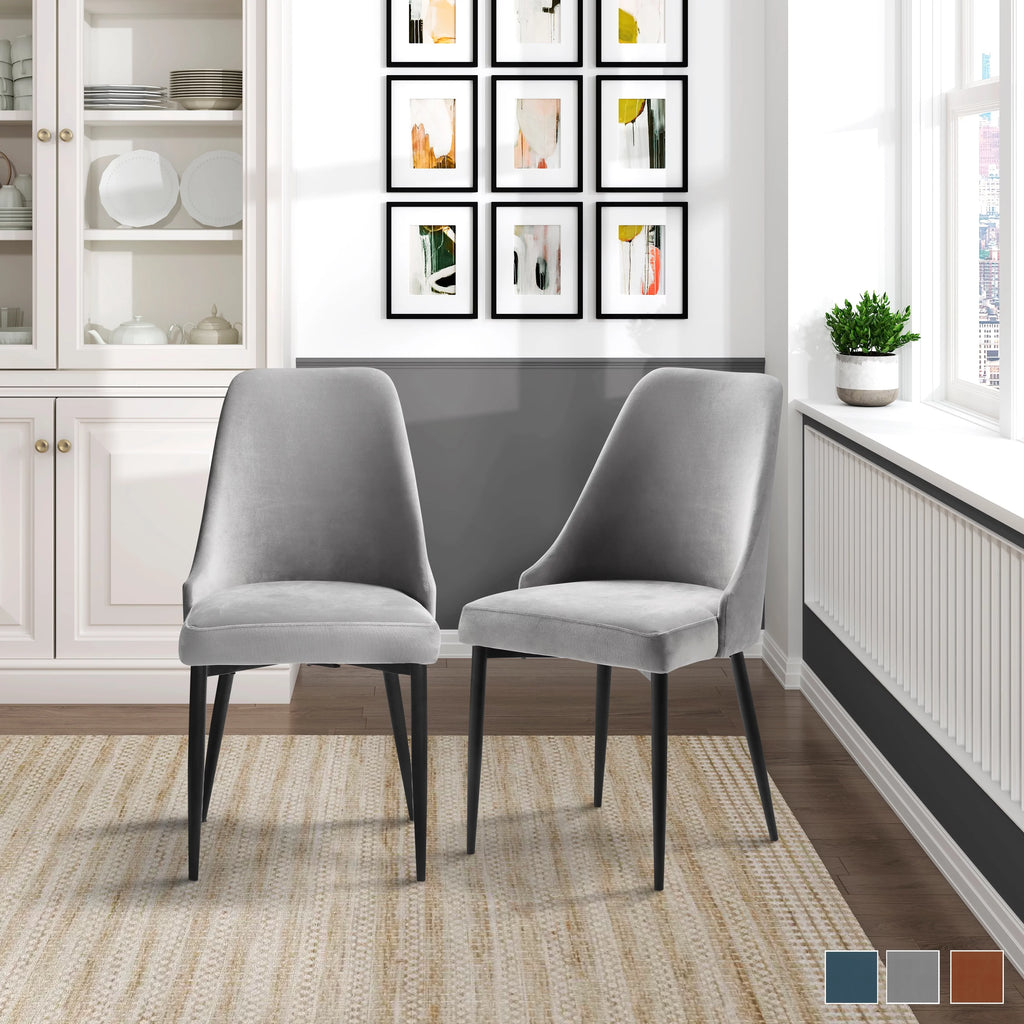 Orange Dining Chair Set of 2 R439