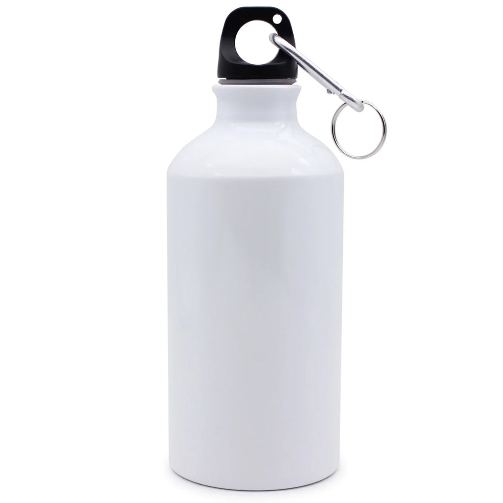 60pcs White Aluminum Sports Bottle 500ml with Individual Box Z1549