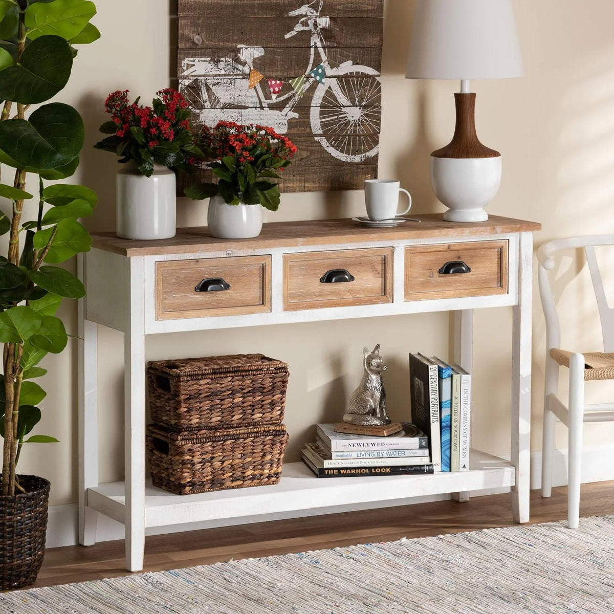 White Oak Console Tables N250