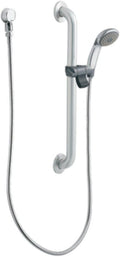 Chrome Hand Shower System with Slide Bar/Grab Bar, 2.5 gpm S3584