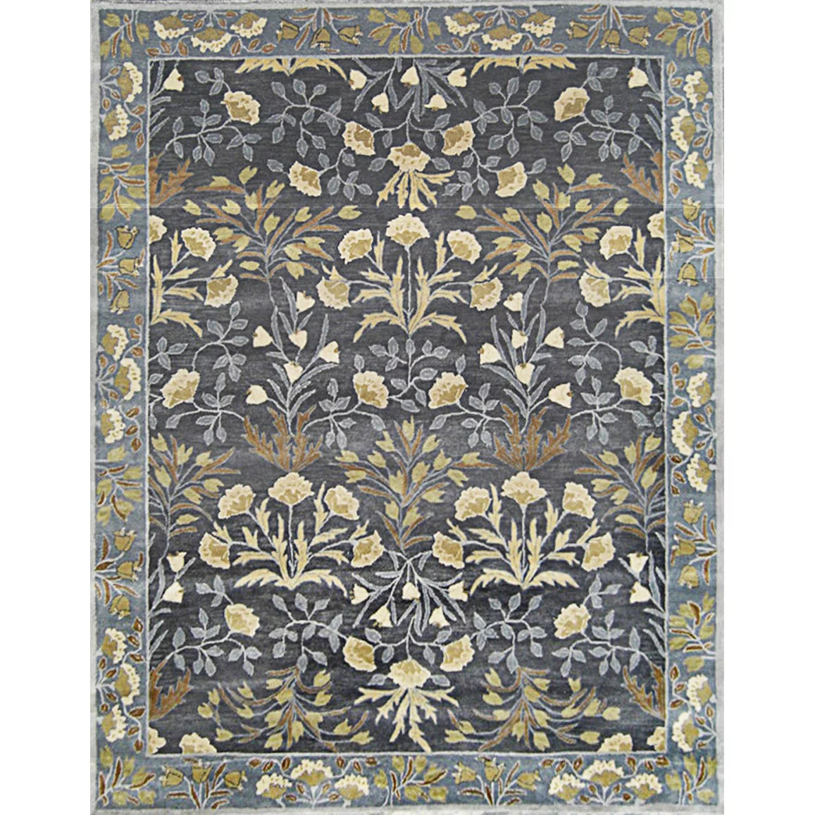 Blue Wool Rug 9x12 E568