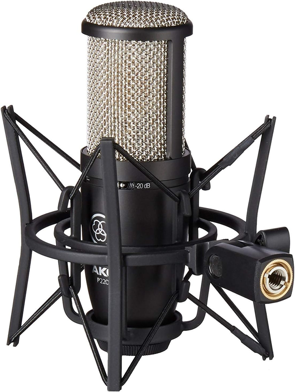 Large-Diaphragm Cardioid Condenser Microphone Bundle with XLR Cable, Pop Filter, Cable Ties and Microfiber Cloth Q548879