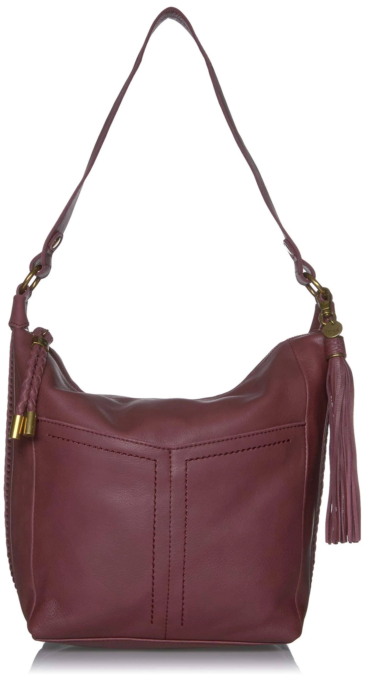 Cabernet Leather Bucket Bag Z445