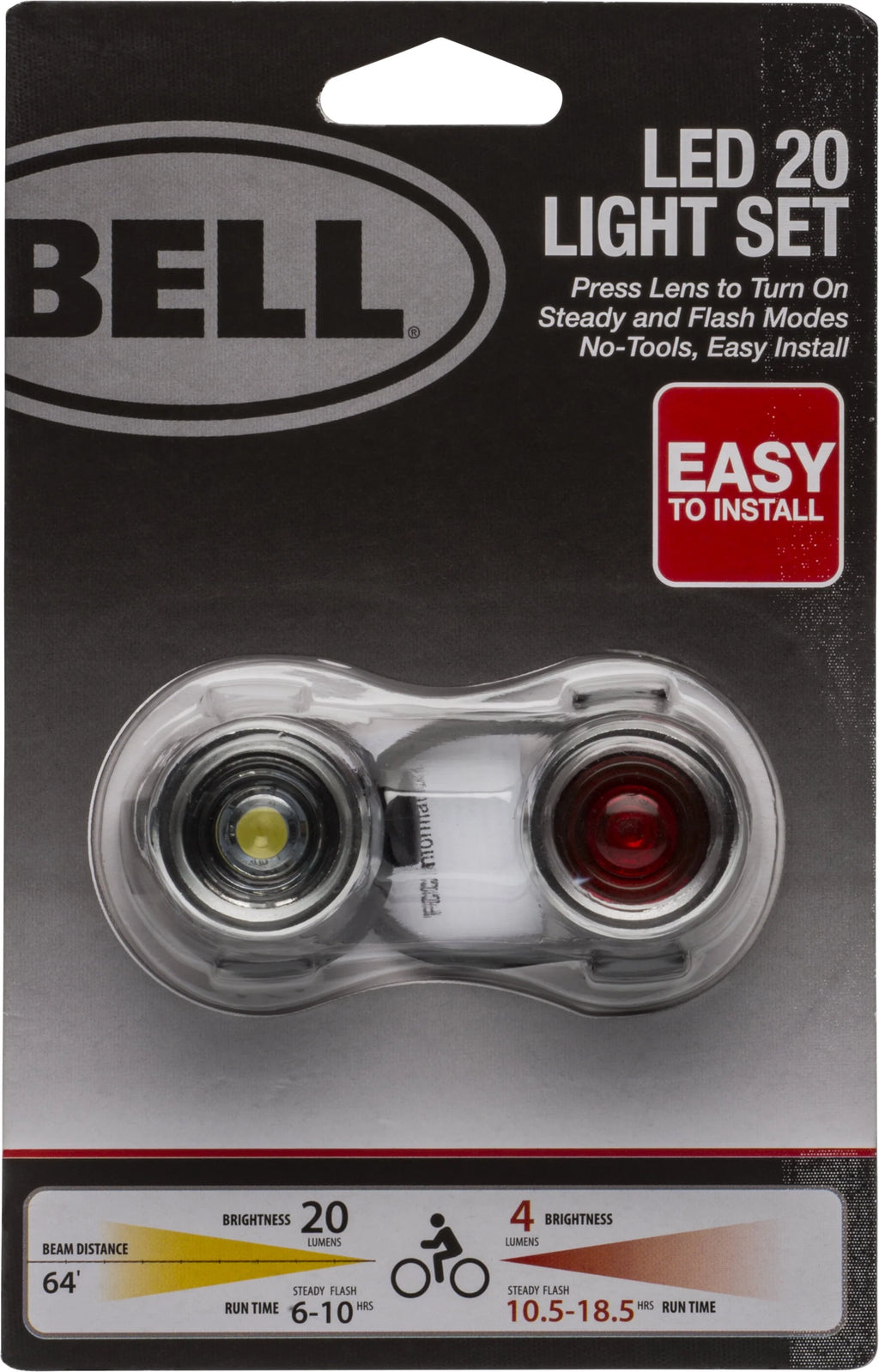 20 Lumen Bicycle Light Set M1846