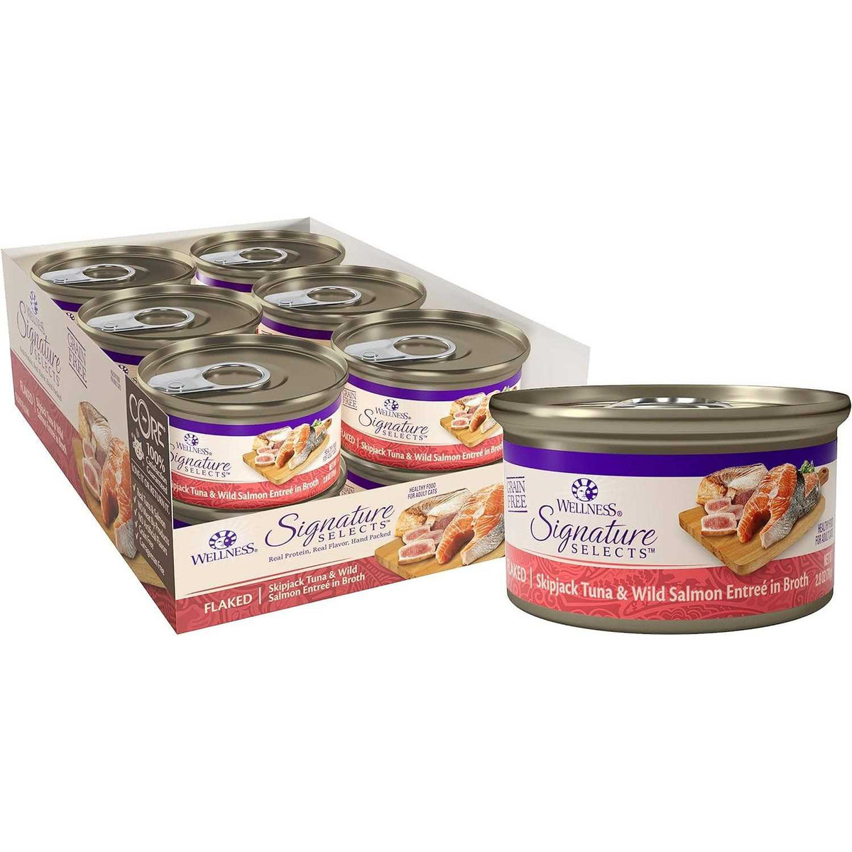 Grain Free Skipjack Tuna & Wild Salmon Canned Cat Food M185
