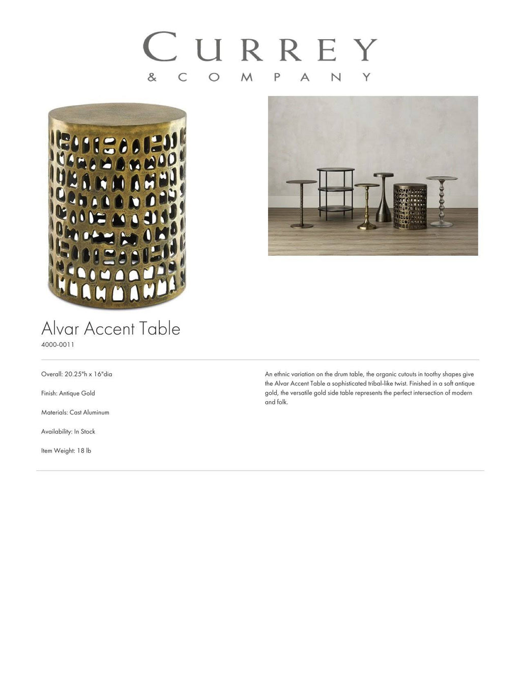 Accent Table J797316