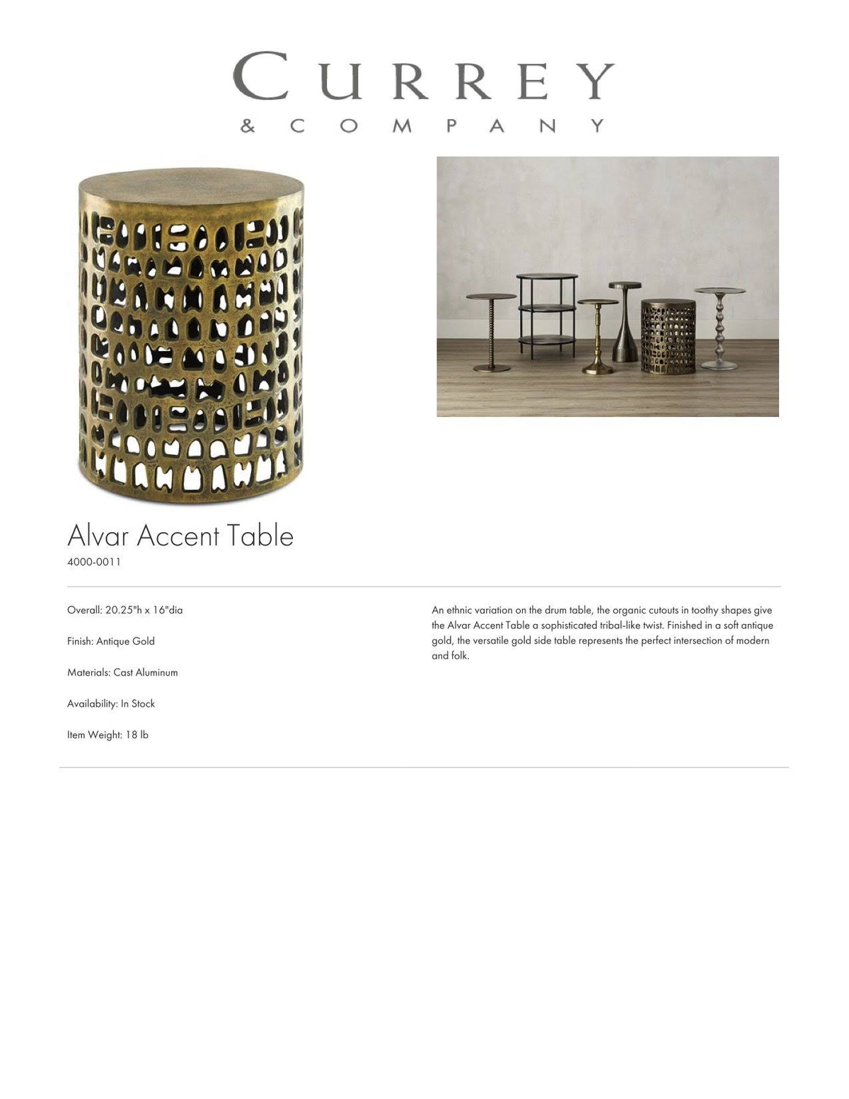 Accent Table J797316