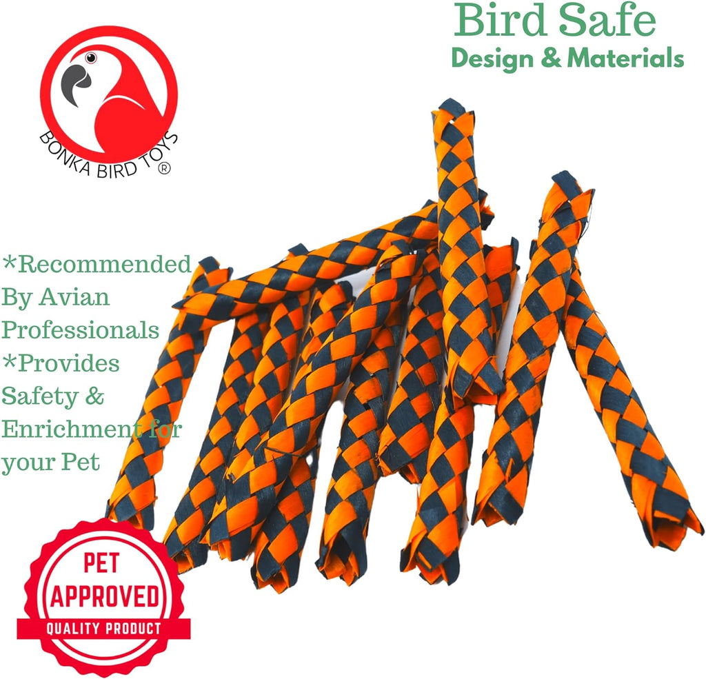 12 Finger Traps (5.50" X 0.75") Foot Talon Craft Part Cage Toy for Conure, African Grey, Pionus, and Similar (Green) L379