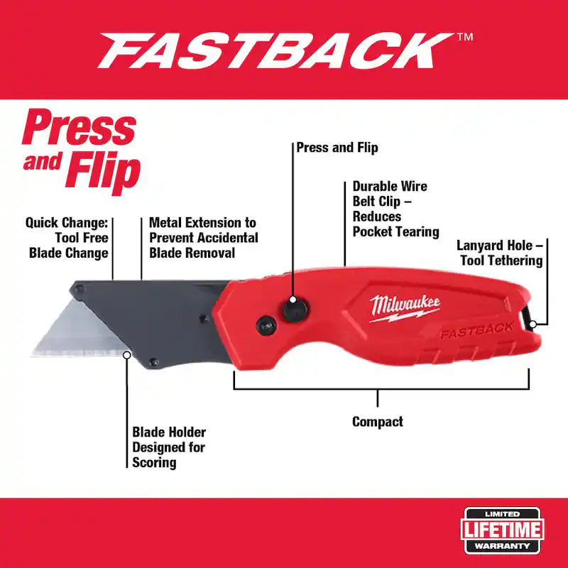 16 ft. Auto Lock Tape Measure with Folding Utility Knife D655387