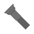 5/8-11 x 3 1/2 Plow Bolts, Grade 8, Plain, #3 Head, 50 pcs E95257