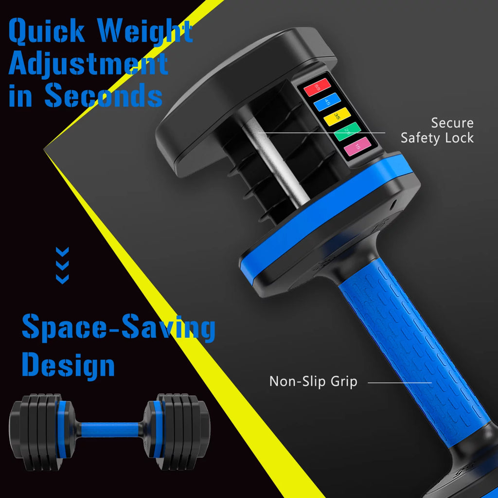 55 lb Adjustable Dumbbell with Tray S494305