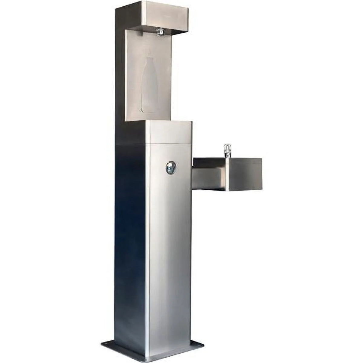 Outdoor Drinking Fountain with Bottle Filler Stainless Steel K7816
