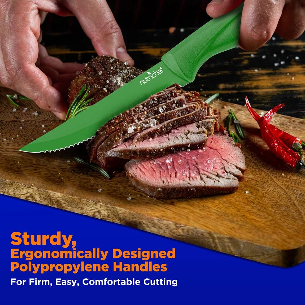 8 Piece Non-stick Stainless Steel Kitchen Knife Set S95402