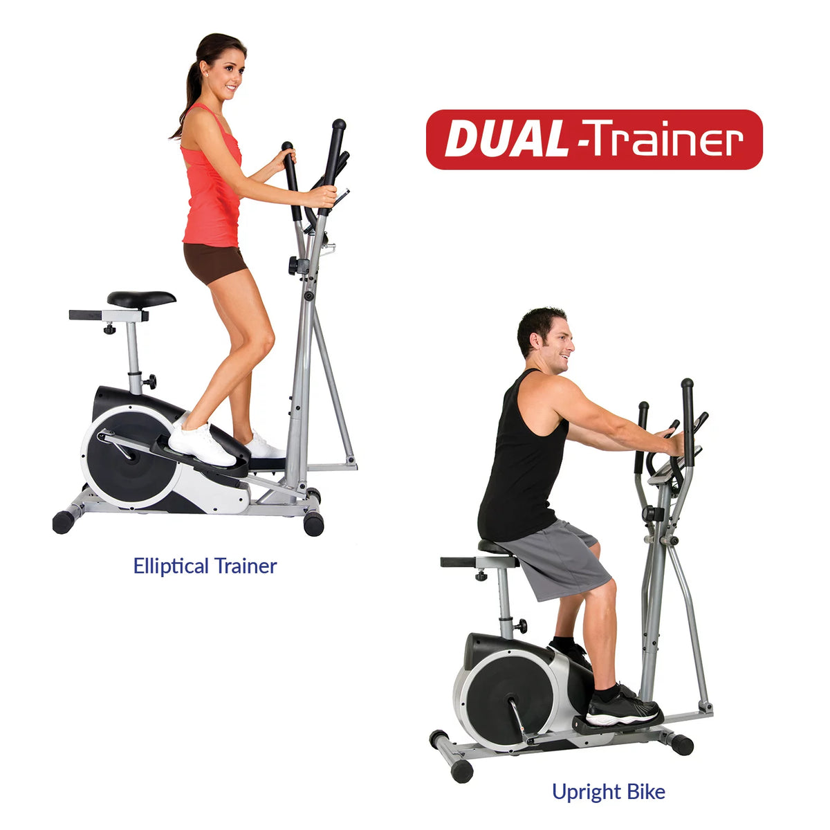 Cardio Dual Trainer, 12.5 Stride, Max. Wt 250 lbs P9554