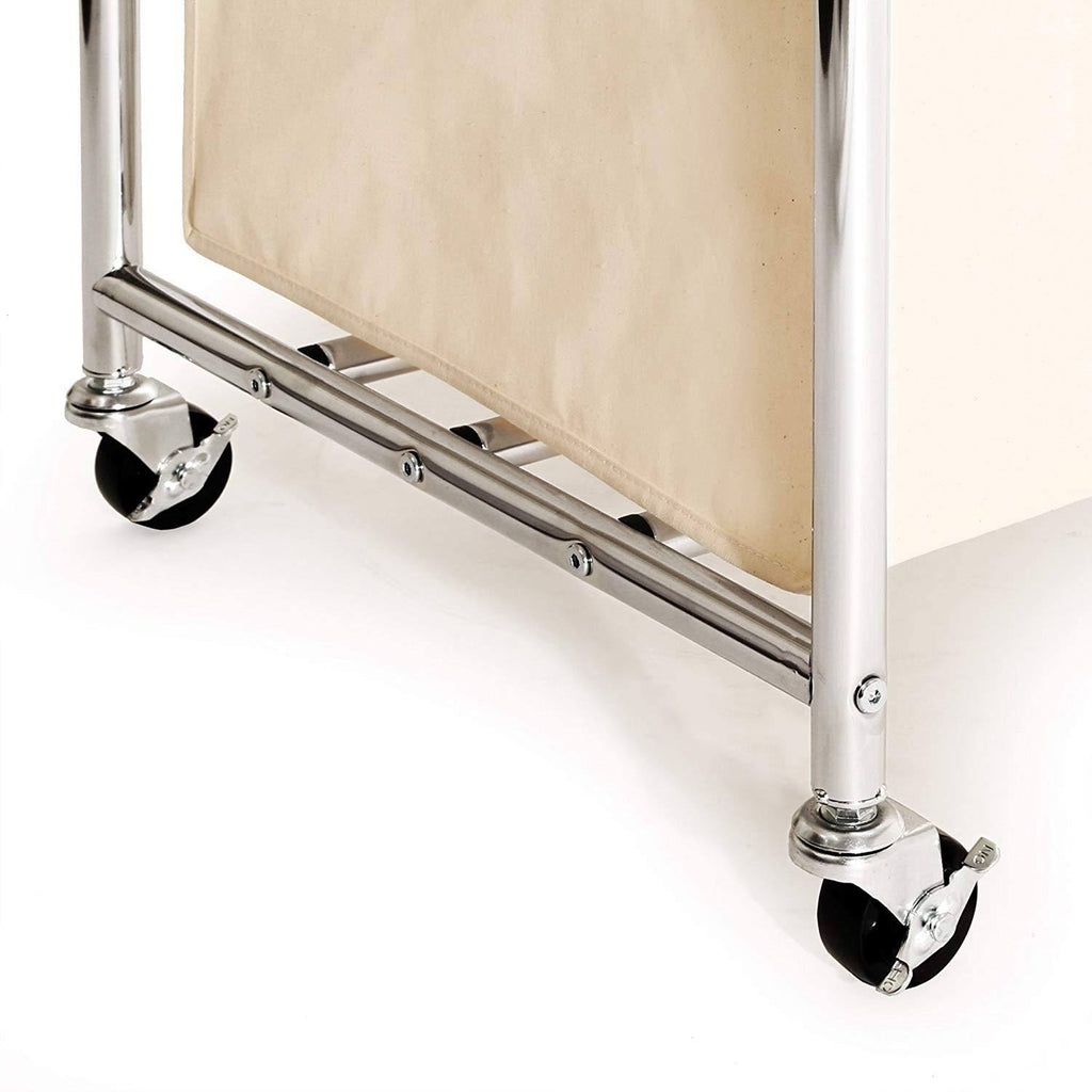 Mobile 3-Bag Laundry Hamper Sorter Cart I367