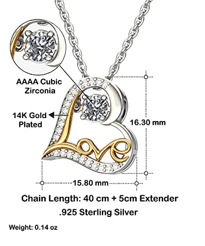 Funny Love Dancing Necklace W7770