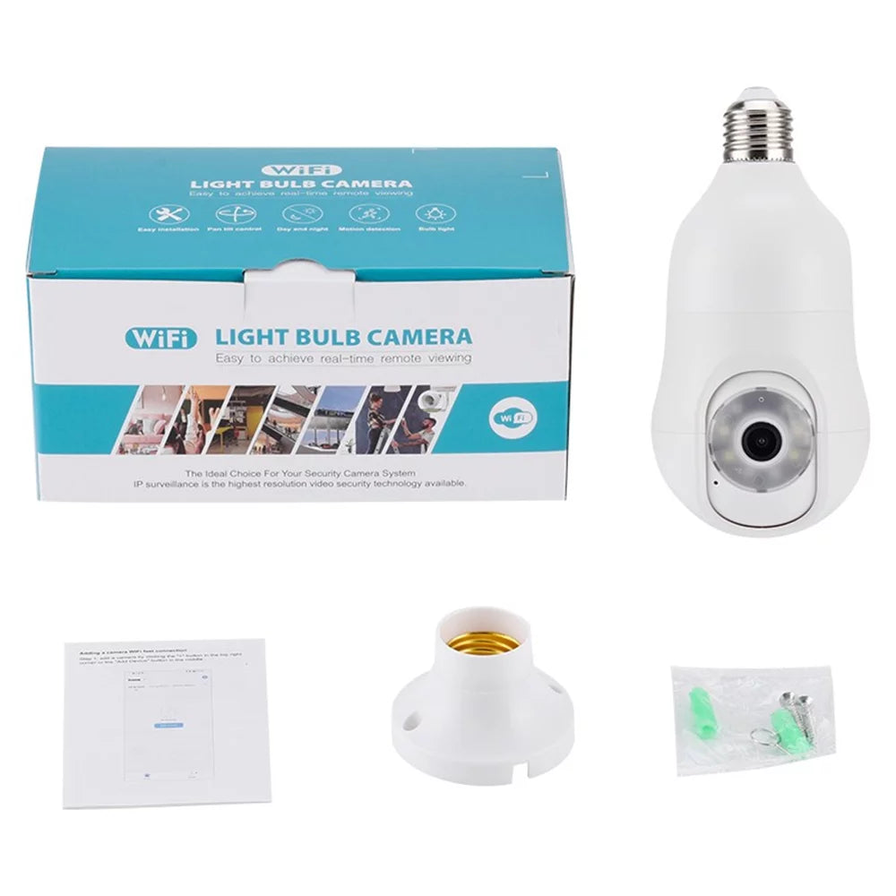 Light Bulb Security Camera 5G&2.4GHz 360° Wireless Camera D744756