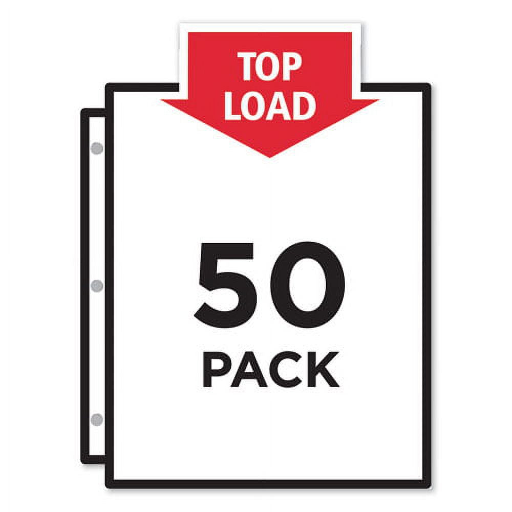 Poly Sheet Protectors, Letter, Nonglare, 50/box G3908