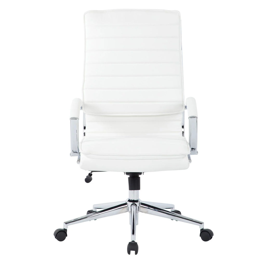White Faux Leather High Back Manager's Chair B921
