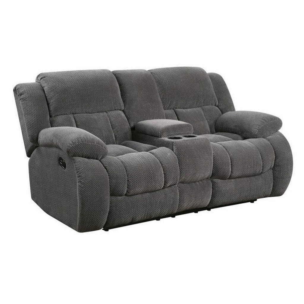 Gray 2 Piece Recliner Sofa Set with Loveseat P304