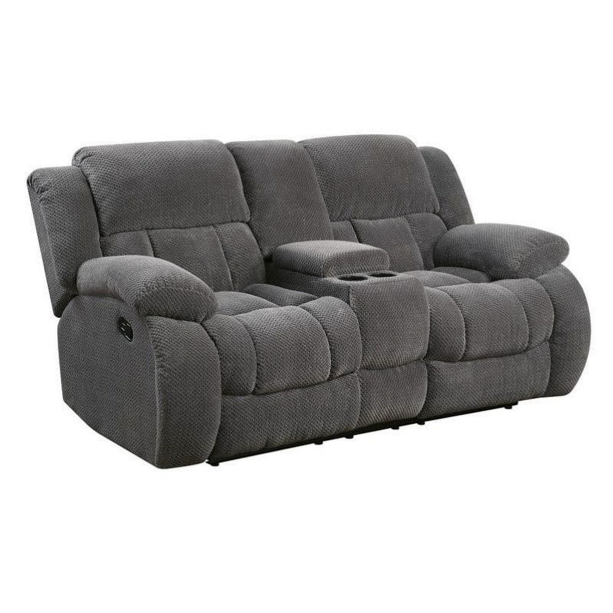 Gray 2 Piece Recliner Sofa Set with Loveseat P304