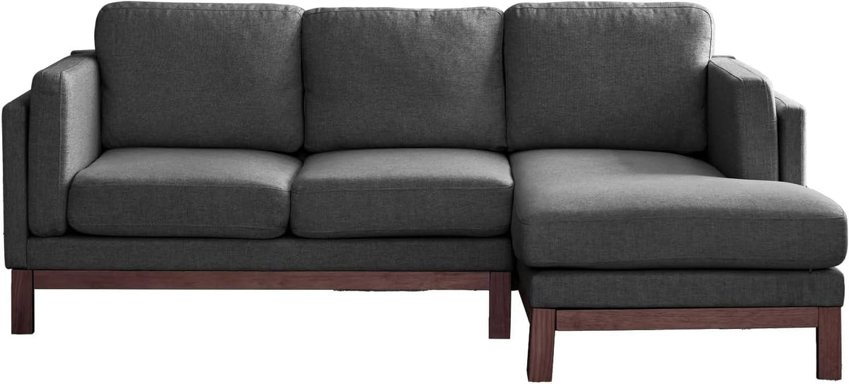 84" L-Shaped Upholstered Sectional Sofa with Chaise Lounge T99602